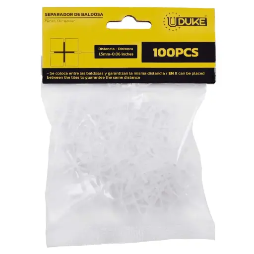 [HT80171] PLASTIC TILE SPACER UDUKE 1.5 MM X 100 PCS