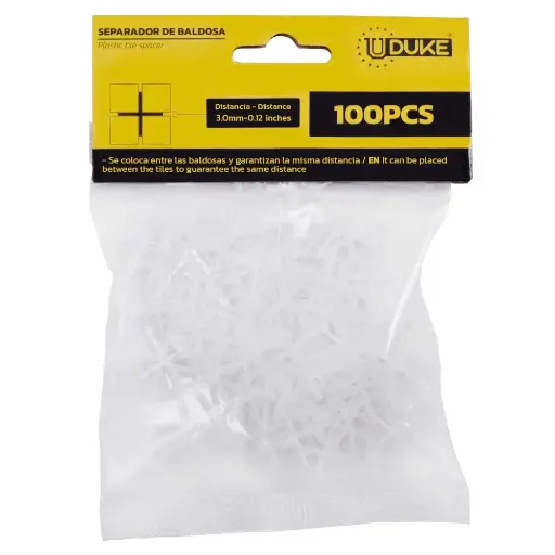 [HT80173] SEPARADOR DE BALDOSA UDUKE 3MM BOLSA X 100 PCS
