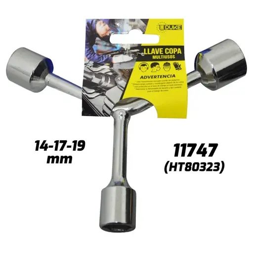 [HT80323] Y SHAPE SOCKET WRENCH 14-17-19 MM UDUKE