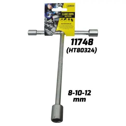 [HT80324] T SHAPE SOCKET WRENCH SET X 3 PCS 8-10-12 MM UDUKE