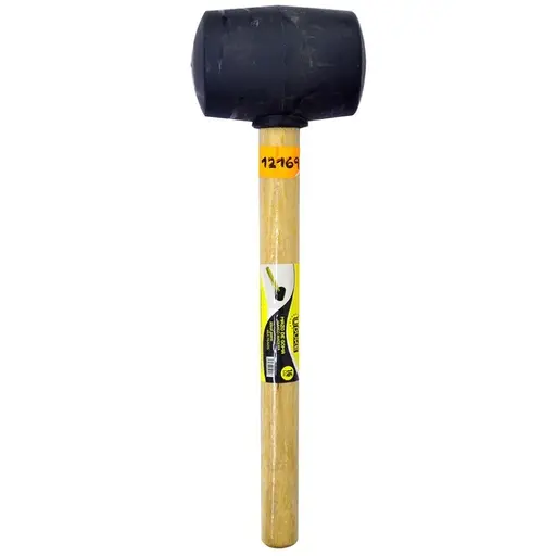 [HT90106] RUBBER HAMMER WODEN HANDLE 16 OZ UDUKE