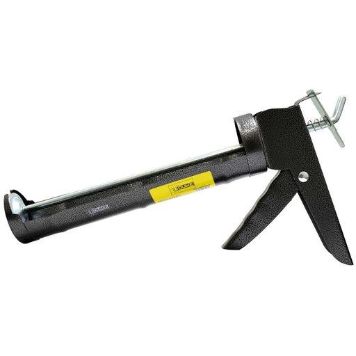 [HT90125] PISTOLA PARA TUBO DE SILICONA CALAFATEO 9" PROFESIONAL GRIS UDUKE