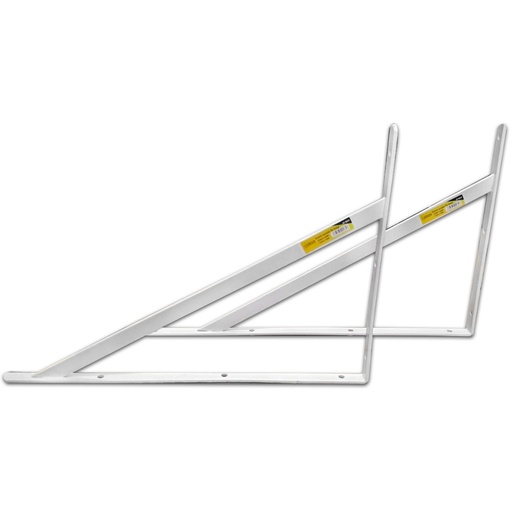 [HT90234] SHELF BRACKET WITH MIDDLE REINFORCEMENT WHITE UDUKE PRICE PER PAIR 12 X 8