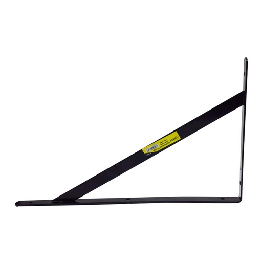 [HT90234A] SHELF BRACKET WITH MIDDLE REINFORCEMENT BLACK UDUKE PRICE PER PAIR 12 X 8
