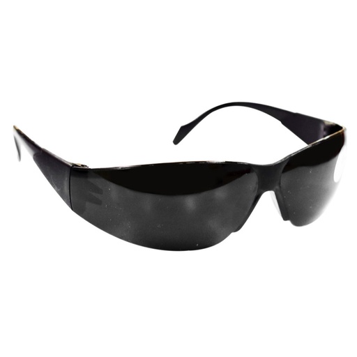 [HT90371] SPORT SAFETY GLASSES BLACK FRAME DARK LENS NON CERTIFIED