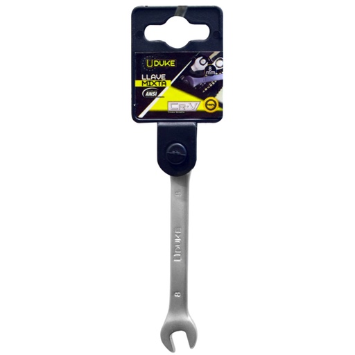[HTY0003] LLAVE MIXTA # 8 MM CR/V UDUKE