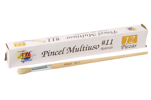 [PAC20023-1720] PINCEL REDONDO NO. 11 PAQ X 12 PZAS