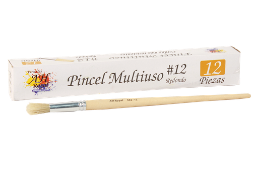 [PAC20024-1721] PINCEL REDONDO No. 12 PAQ X 12 PZAS