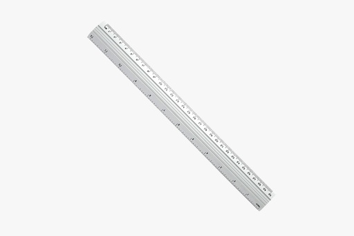 [PAC10042-1321] 50 CM ALUMINUM RULER