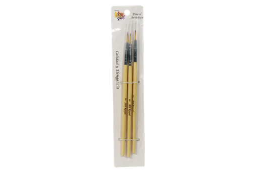 [PAC20034-4185] PINCEL DELINEADOR 5/0 PAQ X 3 PZAS