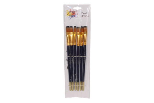 [PAC20040-323] FLAT BRUSH SIZE NO.8 PACK X 6 PCS