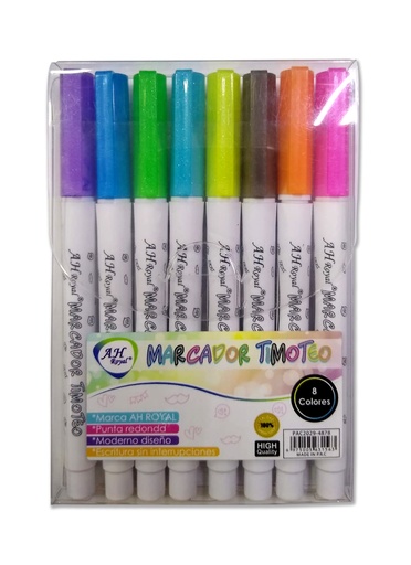 [PAC2029-4878] METALIC MARKERS ASSORTED COLORS X 8 UNITS