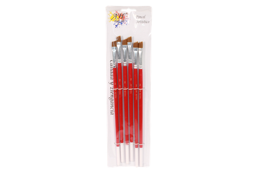 [PAC20717-73] ANGULAR PAINT BRUSH SET NO. 2 X 6 PCS