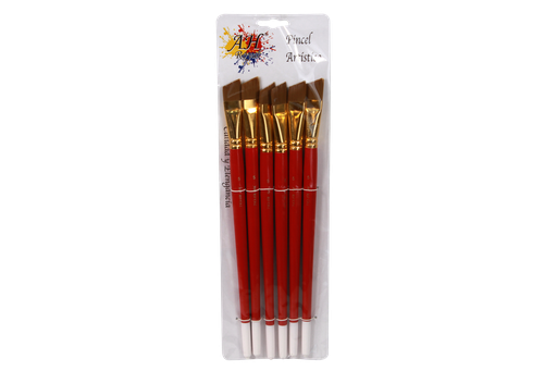 [PAC20720-76] ANGULAR PAINT BRUSH NO. 5 X 6 PCS 