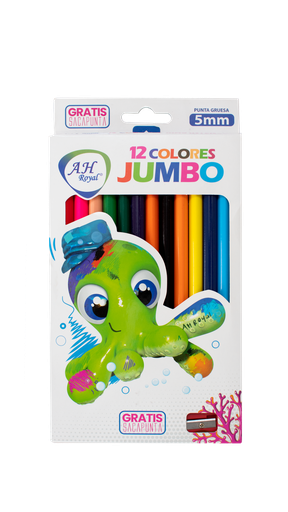 [PAC2502-33] COLOR JUMBO TRIANGULAR 5MM X 12 COLORES