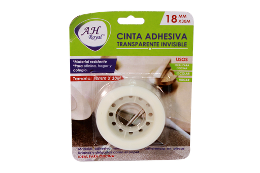 [PAC2515-4486] CINTA ADHESIVA INVISIBLE 18MM X 30M