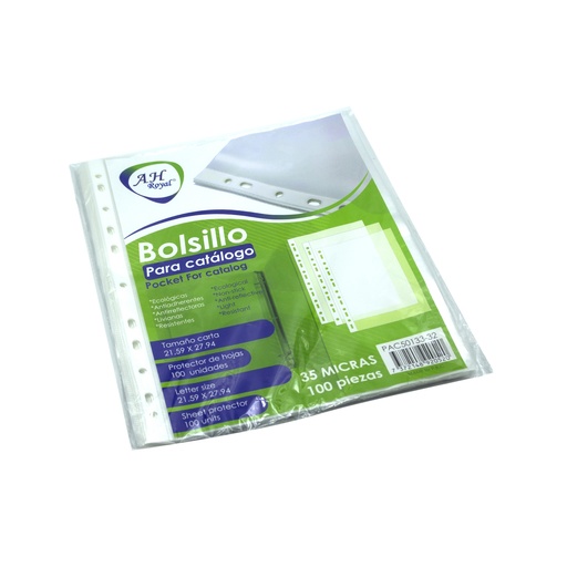 [PAC50133-32] FUNDAS P/ CATALOGO CARTA 35 MICRAS