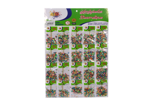 [PAC70257-3803] LENTEJUELAS ESTRELLITAS COLORES PASTELES X 20 UNDS