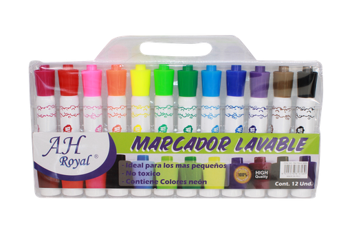 [PAC70610-1053] MARCADOR LAVABLE X 12 UNDS