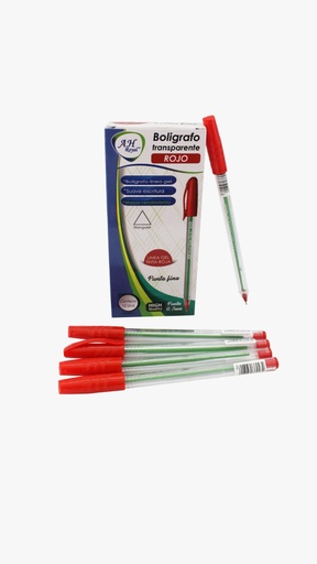 [PA2051] BOLIGRAFO ROJO SEMI GEL 0.7MM TRIANGULAR CAJA X 12 UNDS