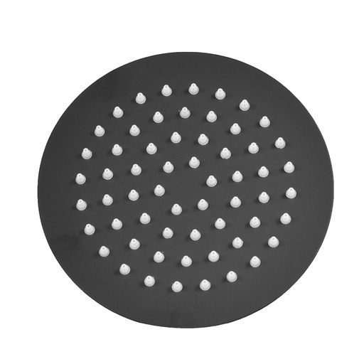 [HT1617] MATTE BLACK ROUND SHOWER HEAD 6" STAINLESS STEEL