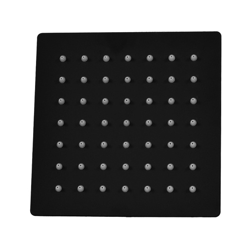 [HT1620] DUCHA REGADERA NEGRA CUADRADA 6" 