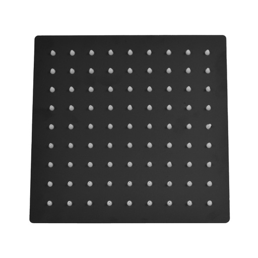 [HT1621] DUCHA REGADERA UDUKE NEGRA ACERO INOXIDABLE 8 CUADRADA