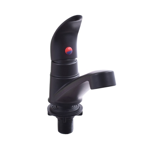 [HT1565] LLAVE LAVAMANOS INDIVIDUAL ALETA NEGRO MATE UDUKE