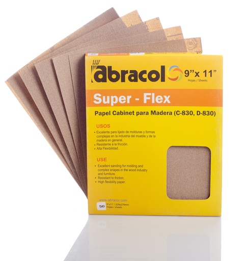 [RPHCA0120000] LIJA ABRACOL SUPER FLEX #120 DE 9" X 11"