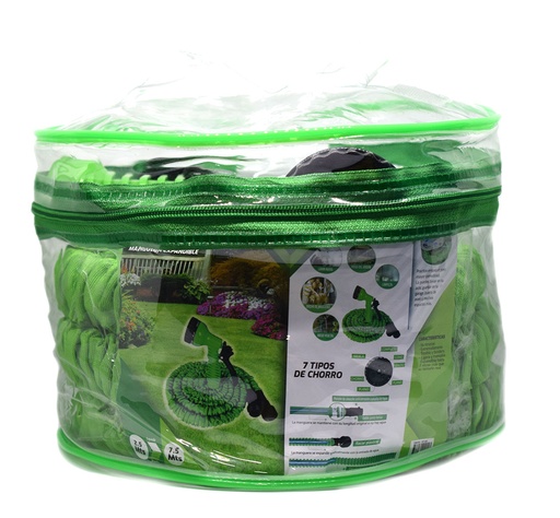 [HT1281] EXPANDABLE GARDEN HOSE WITH GUN 7.5 MTS VHARBOR