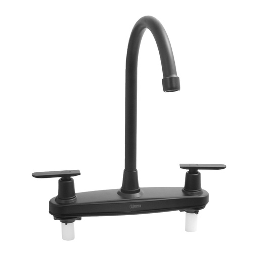[HT1568] MEZCLADOR PARA LAVAPLATOS LUJO 8" ABS NEGRO ALETA