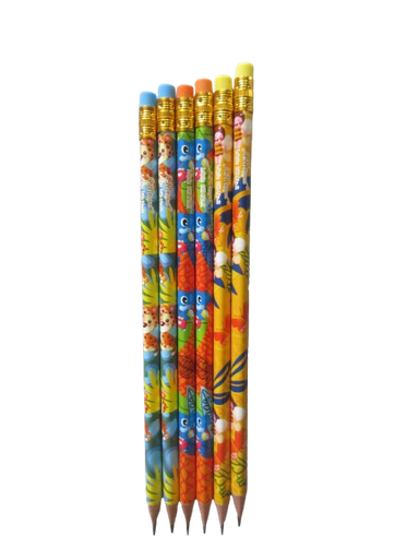 [PAC3177] LAPIZ GRAFITO ESTAMPADO TRIANGULAR 2.2HB X6 