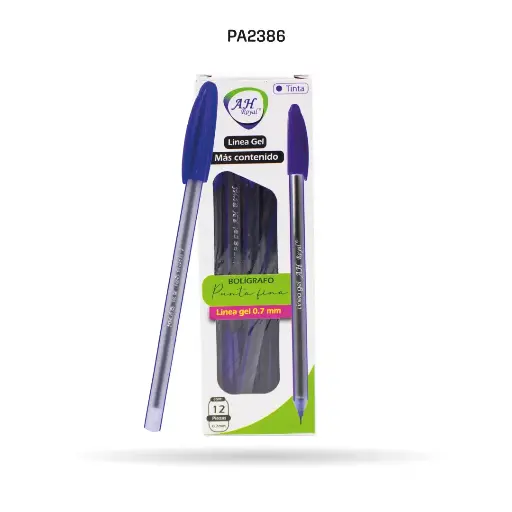 [PA2386] BLUE SEMI GEL PEN 0.7MM TRIANGULAR BOX X 12 PCS