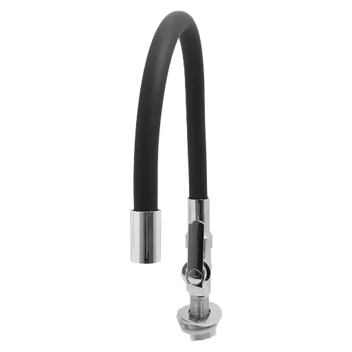 [HT2046] LLAVE LAVAPLATOS CUELLO GANSO FLEXIBLE ACERO INOXIDABLE  ALETA MESA 