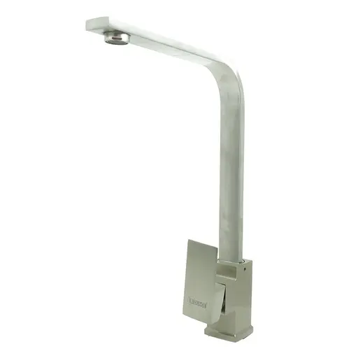 [HT2041] LUXURY KITCHEN FAUCET SQUARE FLAT SINGLE HANDLE STAINLESS STEEL SATIN UDUKE