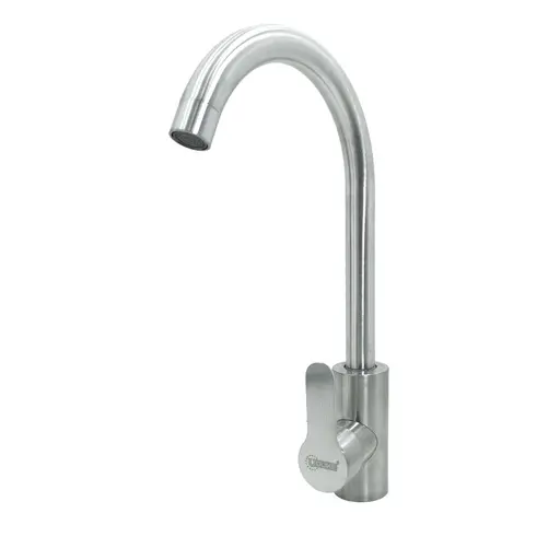 [HT2049] LLAVE LAVAPLATOS ACERO INOXIDABLE MONOCONTROL REDONDA SATINADA UDUKE