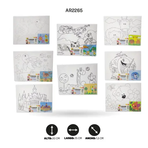 [PAC4828-2265] PRNTED CANVAS 20 X 25 CM 