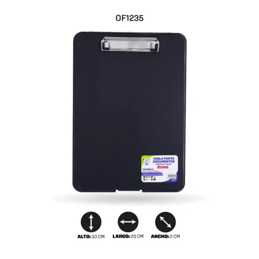[PAC4491-1235] CLIPBOARD 8213 BLACK