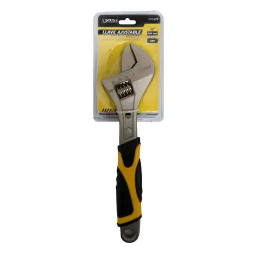 [HT3427] ADJUSTABLE WRENCH 12" RUBBER HANDLE UDUKE