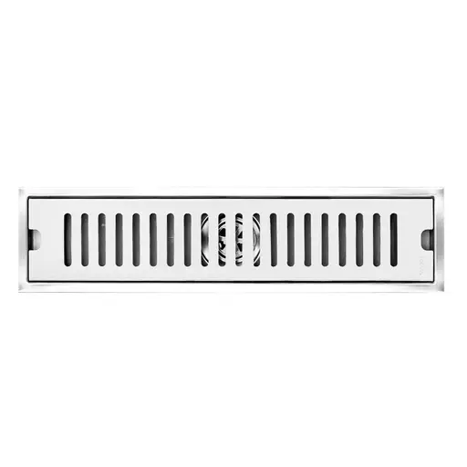 [HT1590] REJILLA SIFON PISO CORRIENTE ACERO INOXIDABLE 10 X 50 CM UDUKE