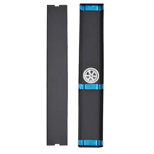 [HT1601] BLACK STAINLESS STEEL TILE INSERT FLOOR DRAIN 6.8 X 50 CM UDUKE