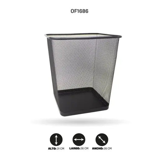 [PAC5706-1686] SQUARE TRASH BIN