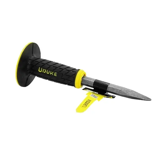 [HT2061] POINT CHISEL WITH HAND GUARD 10" UDUKE