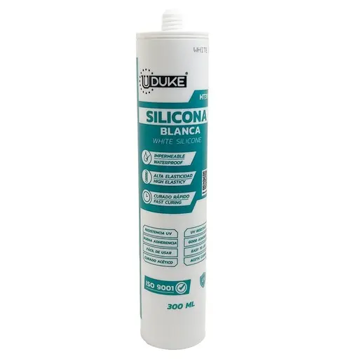 [HT3112] SILICONA TUBO BLANCA 300ML UDUKE