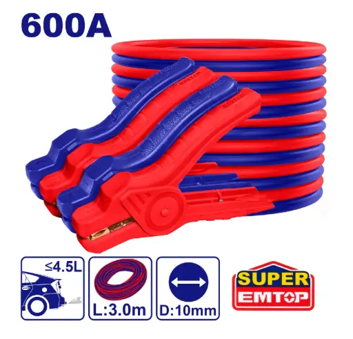 [EBCEL0601] BATTERY JUMPER CABLE 600A EMTOP