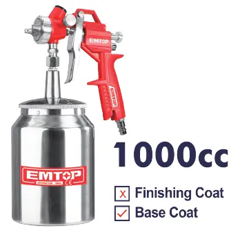 [EASG10001] AIR SPRAY GUN CAP 1000 CC EMTOP