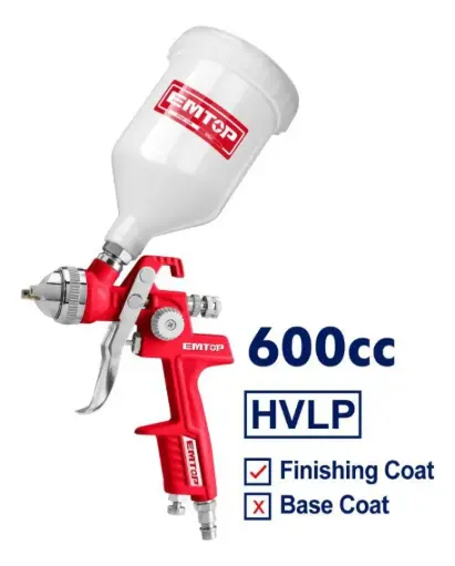 [EASG06001] PISTOLA  SPRAY, BOQUILLA 1.4MM , OPCION 1.3-2.5MM, 2-3.5BAR CAP.600CC 