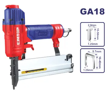 [ECBN504001] CLAVADORA Y GRAPADORA 2 EN 1, CLAVO 15-50MM - GRAPA 16-40MM  PRESION DE FUNCIONAMIENTO 0,4-0.7MPA (60-100PSI) INCLUYE ACCESORIOS