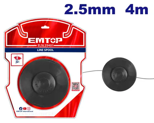 [ELSL25401] ROLLO DE LINEA PARA DESMALEZADORA 2.5MM 4M 