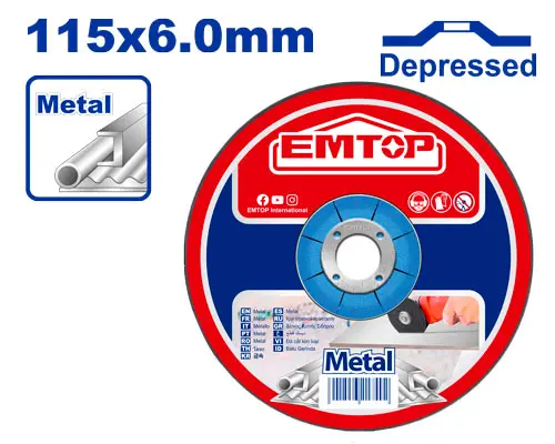 [EACD601151] ABRASIVE METAL GRINDING DISC 4-1/2" EMTOP